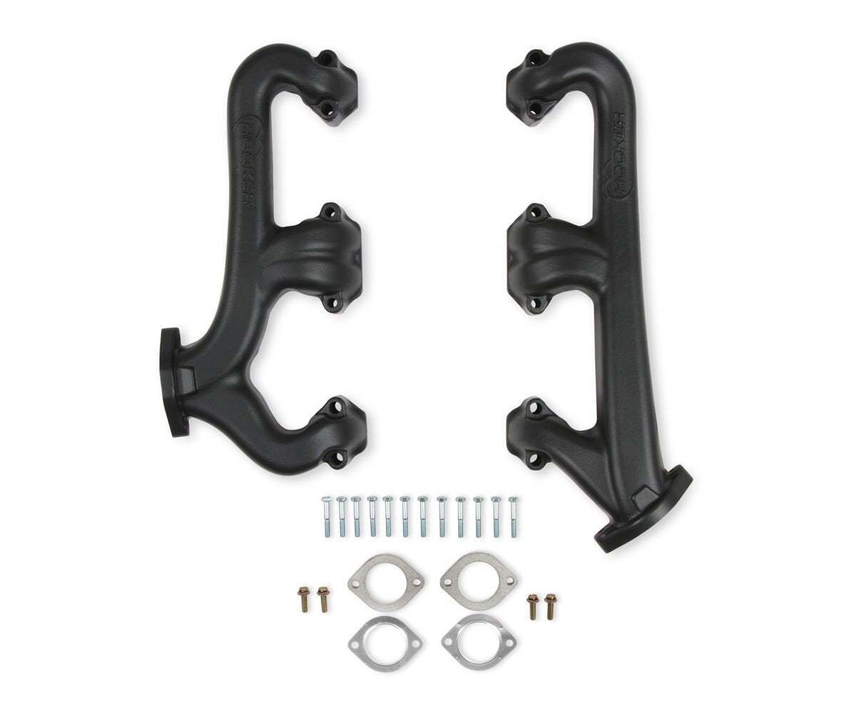 Exhaust Manifold Set Cast Iron - SBC 2.5 Dia - Hooker | Evolution Auto Retroworks