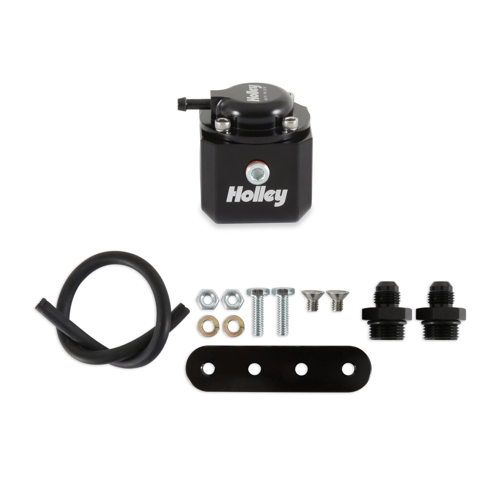 Fuel Pulse Damper Inline 6an ORB 40 - 70PSI - Holley | Evolution Auto Retroworks