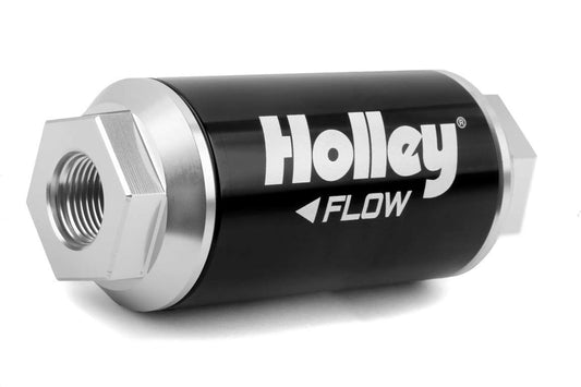 Billet HP Fuel Filter - 3/8NPT 100 - Micron 175GPH - Holley | Evolution Auto Retroworks