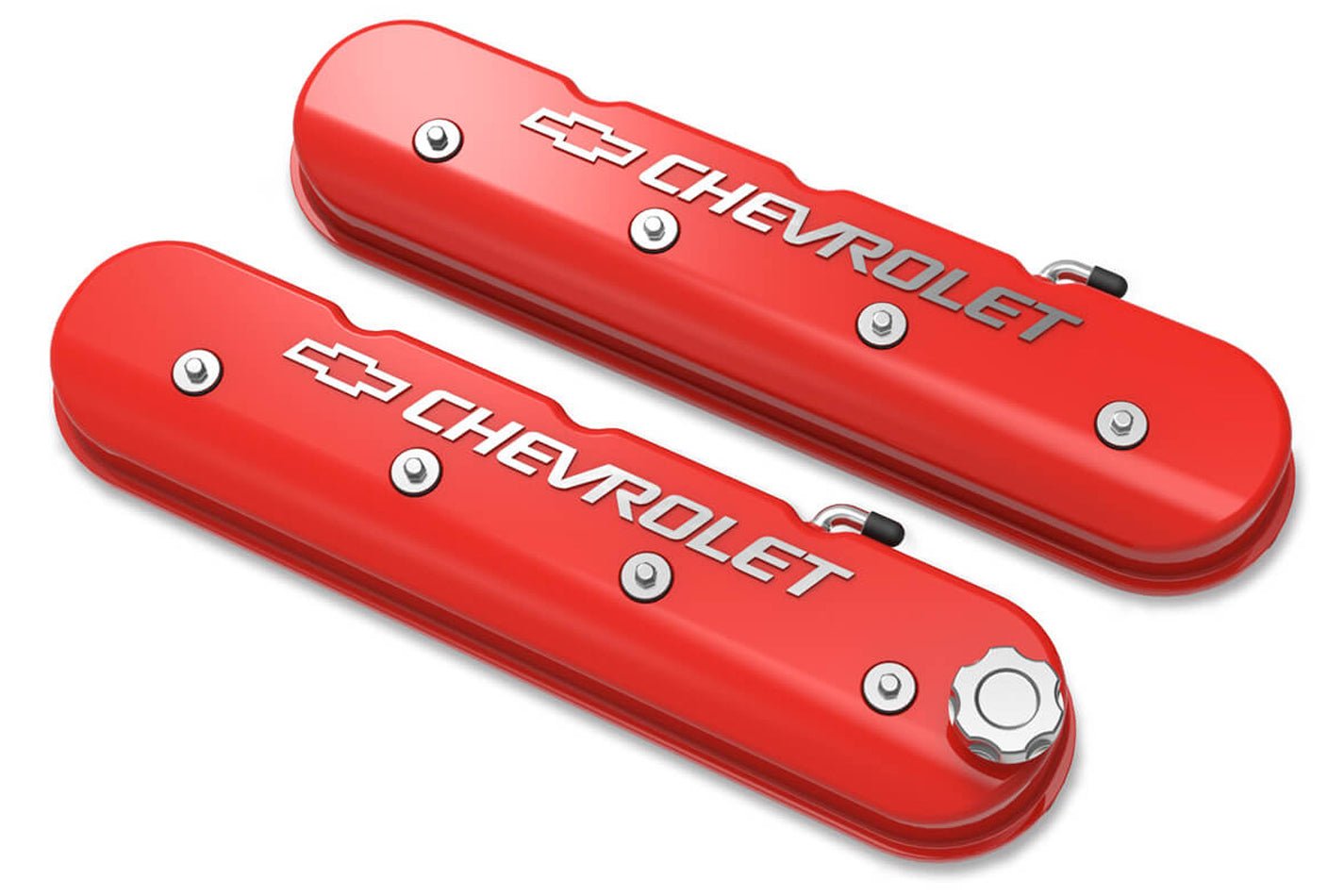 LS Series Valve Covers w/Bowtie Chevrolet Logo - Holley | Evolution Auto Retroworks