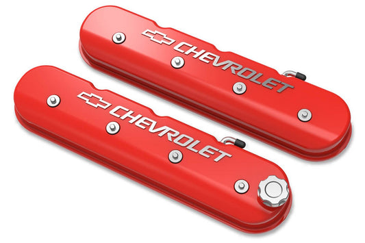 LS Series Valve Covers w/Bowtie Chevrolet Logo - Holley | Evolution Auto Retroworks
