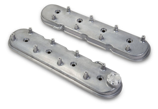 GM LS1 Valve Cover Set Natural Cast Finish - Holley | Evolution Auto Retroworks