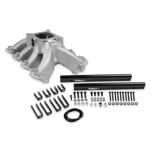 GM LS Intake Manifold Split Single Plane 4150 - Holley | Evolution Auto Retroworks