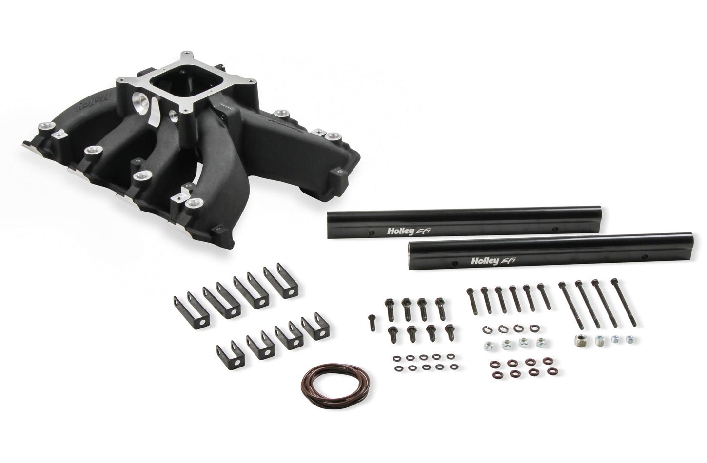 EFI Intake Manifold GM LS3 Single Plane Black - Holley | Evolution Auto Retroworks