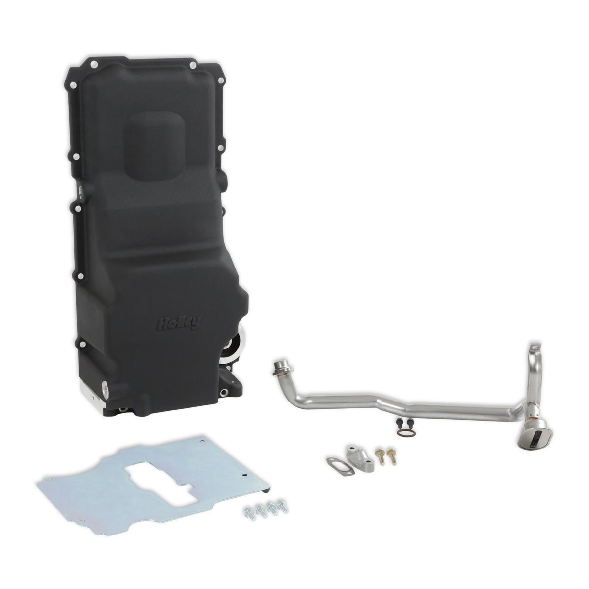 Retro Fit Oil Pan GM LS Engine Swap - Black - Holley | Evolution Auto Retroworks