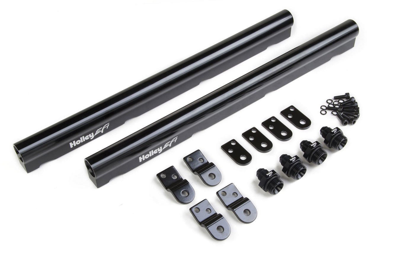 Billet Alm. Fuel Rails - GM LS Factory Intakes - Holley EFI | Evolution Auto Retroworks