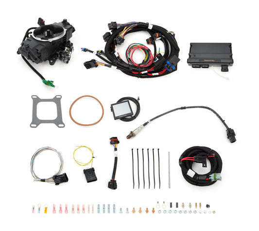 Terminator X Stealth EFI Kit 4150 Black - Holley | Evolution Auto Retroworks