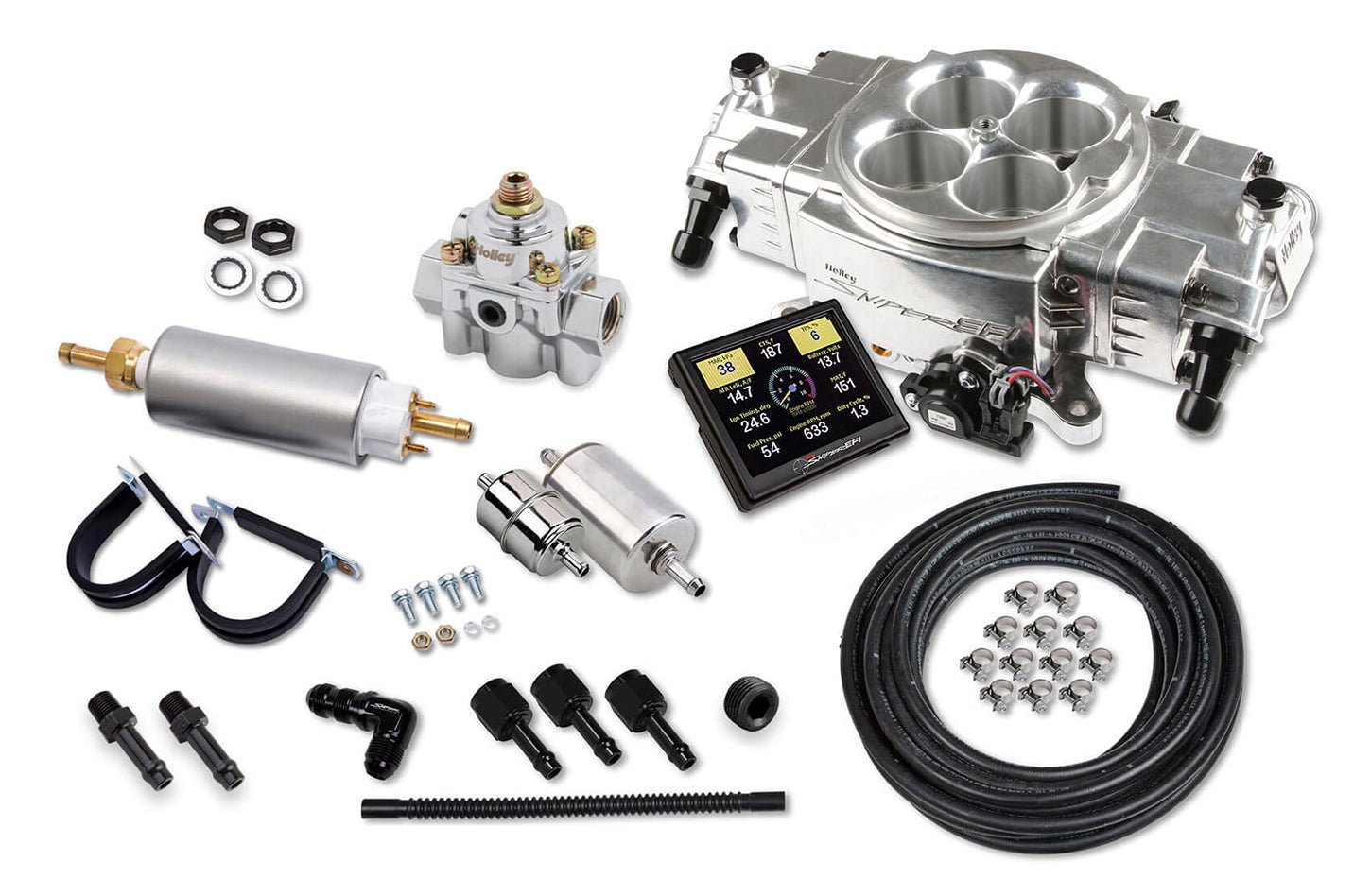 Sniper EFI Stealth 4150 Shiny Finish Master Kit - Holley EFI | Evolution Auto Retroworks