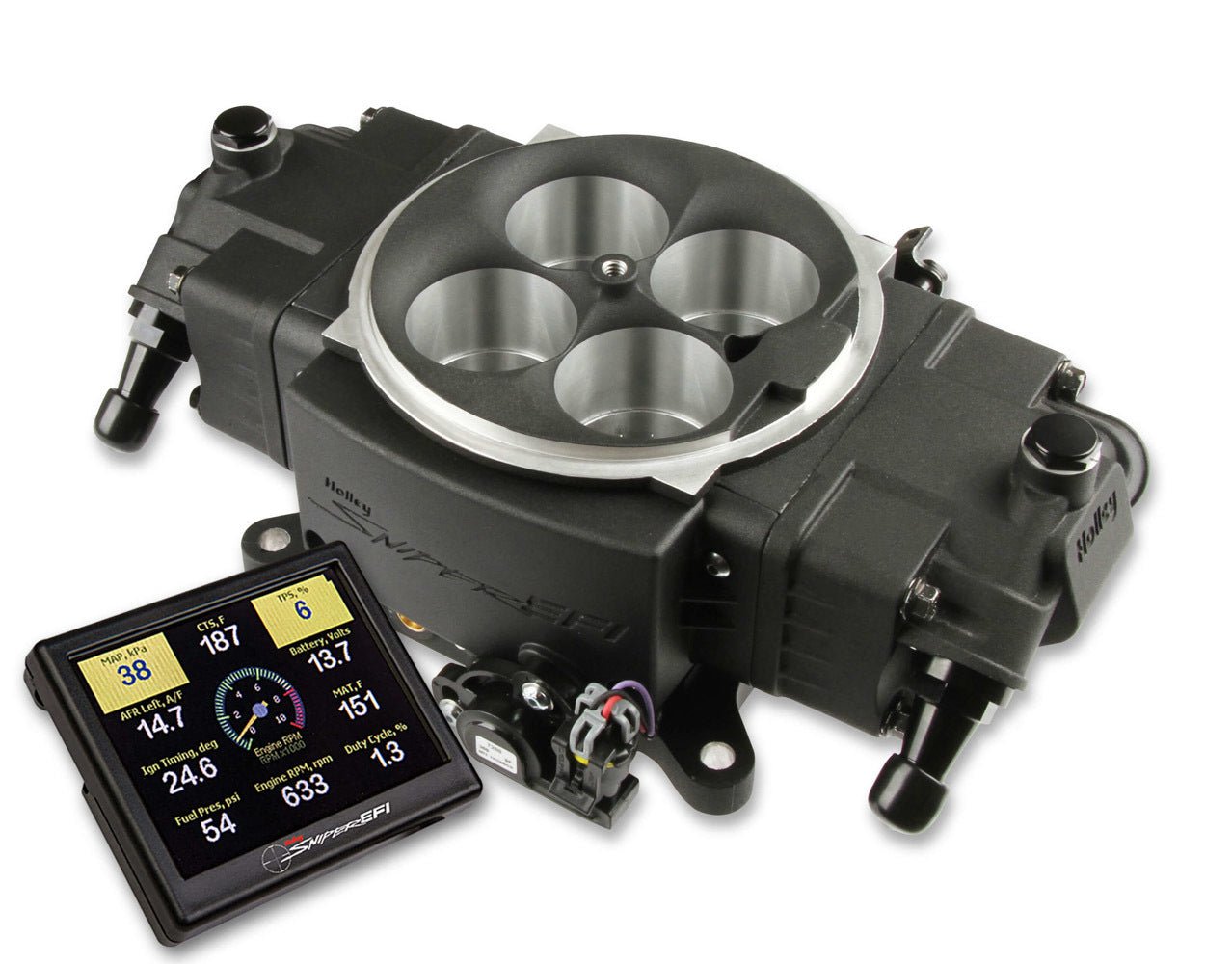 EFI Sniper 4150 Kit Black Finish - Holley EFI | Evolution Auto Retroworks
