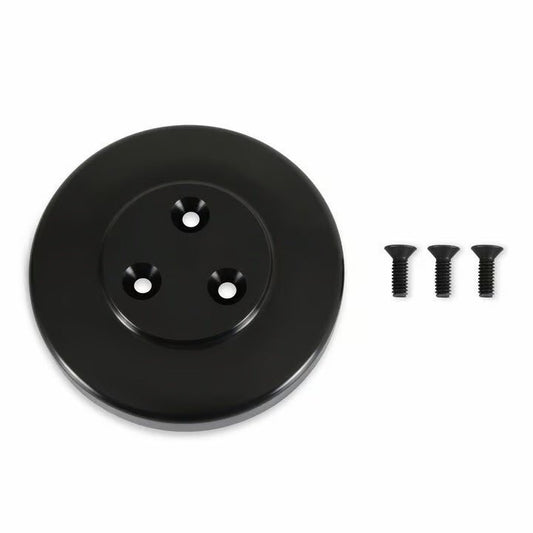 Cover - AC Compressor SD7 - Black - Holley | Evolution Auto Retroworks