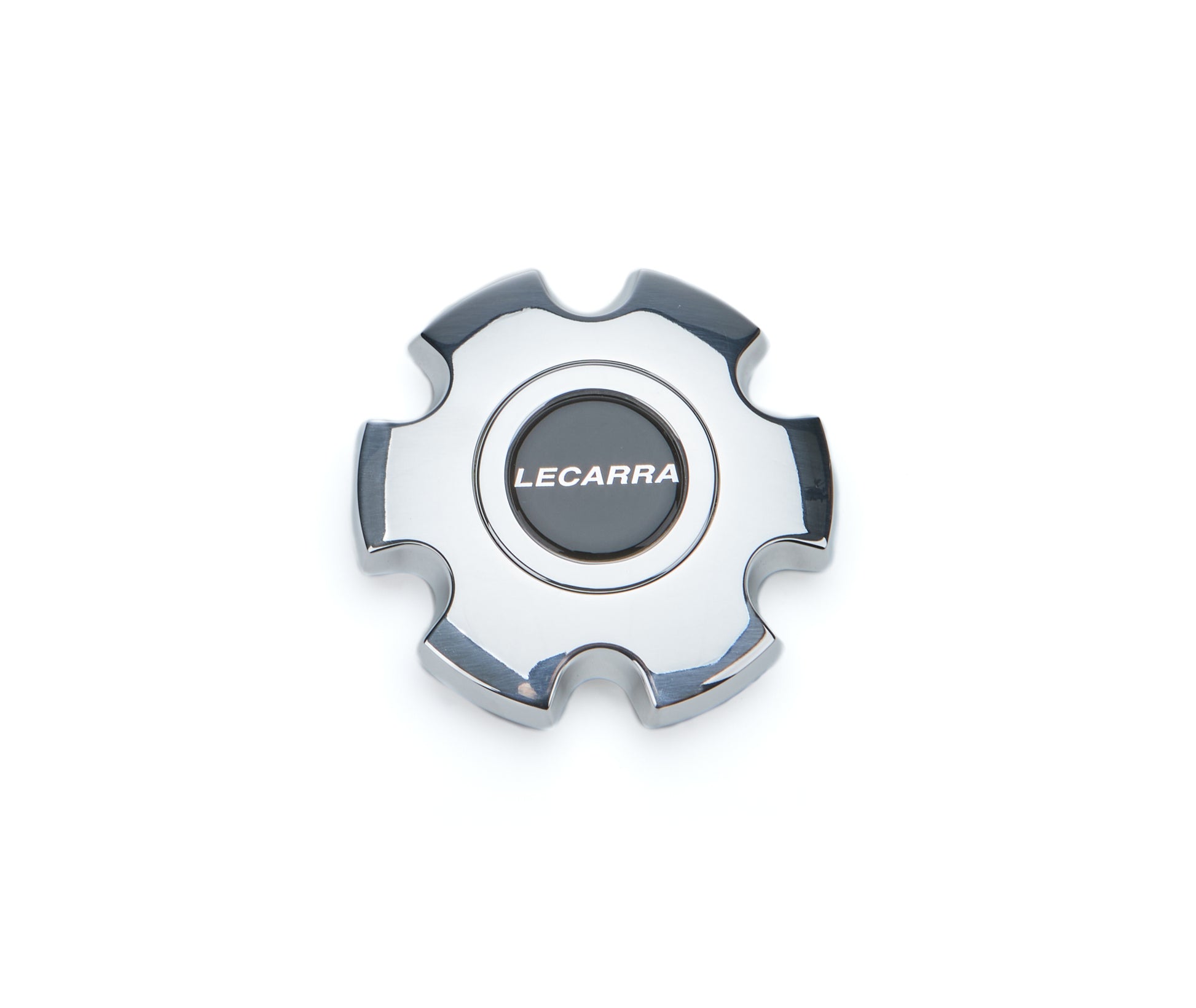 Billet Horn Button Polished Lecarra Logo - Lecarra | Evolution Auto Retroworks