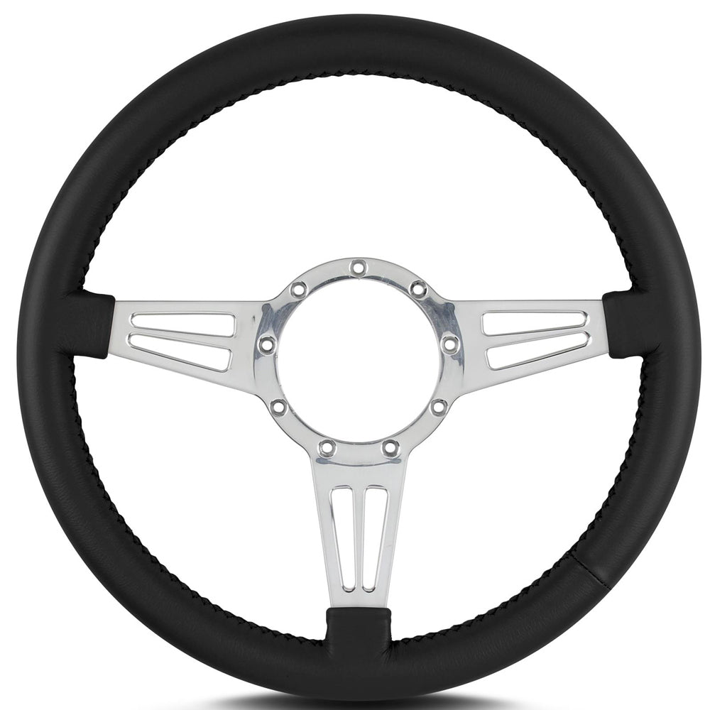 Steering Wheel Mark 4 Do uble Slot Pol. w/Blk Wra - Lecarra | Evolution Auto Retroworks