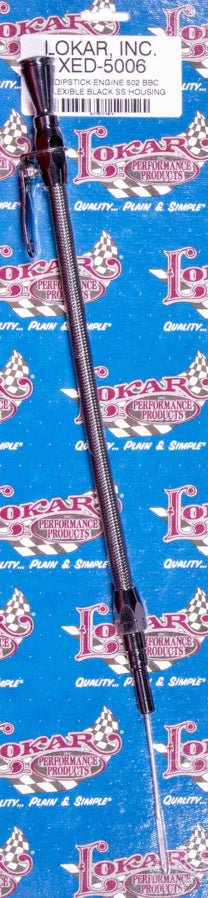 Flexible Engine Dipstick Black GM 502 BBC - Lokar | Evolution Auto Retroworks