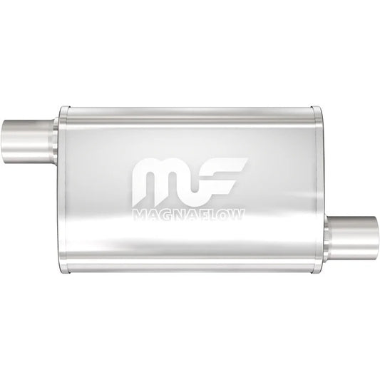 Stainless Muffler 2.25in. Offset In/Out - MagnaFlow Exhaust Products | Evolution Auto Retroworks