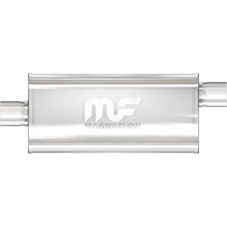 Stainless Muffler 3in Offset In/Center Out - MagnaFlow Exhaust Products | Evolution Auto Retroworks