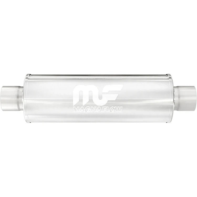 Muffler Stainless 4in Center In/Out - MagnaFlow Exhaust Products | Evolution Auto Retroworks