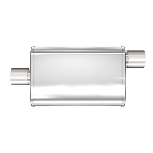 Stainless Muffler 3in Center In / Offset Out - MagnaFlow Exhaust Products | Evolution Auto Retroworks