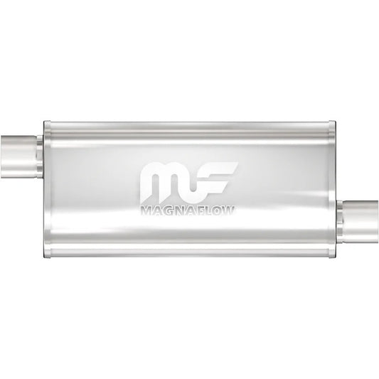 Stainless Muffler 3in Offset In/Offset Out - MagnaFlow Exhaust Products | Evolution Auto Retroworks