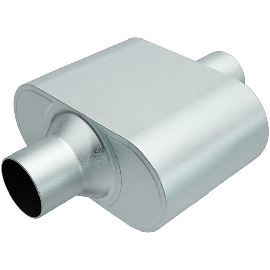 Rumble Aluminizd Muffler 3in Center In/Out - MagnaFlow Exhaust Products | Evolution Auto Retroworks