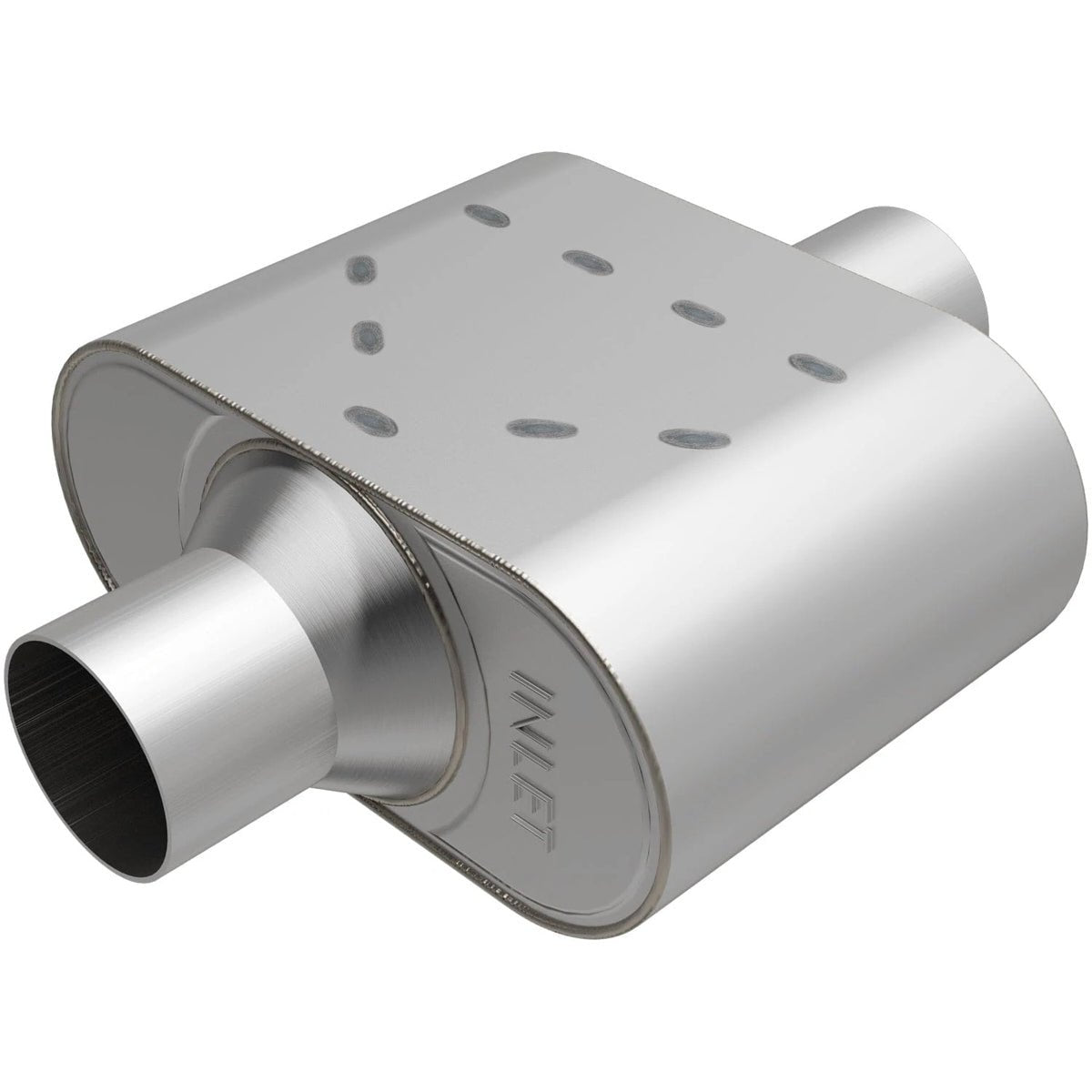Rumble Stainless Muffler 3in Center/Center - MagnaFlow Exhaust Products | Evolution Auto Retroworks