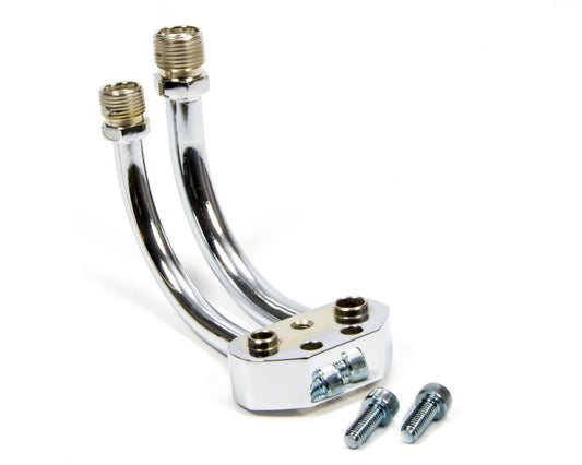 A/C Line Manifold Chrome - March Performance | Evolution Auto Retroworks