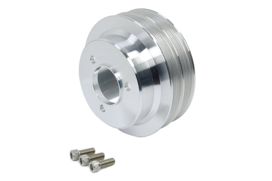 BBC Crank Pulley Natural Serpentine - March Performance | Evolution Auto Retroworks
