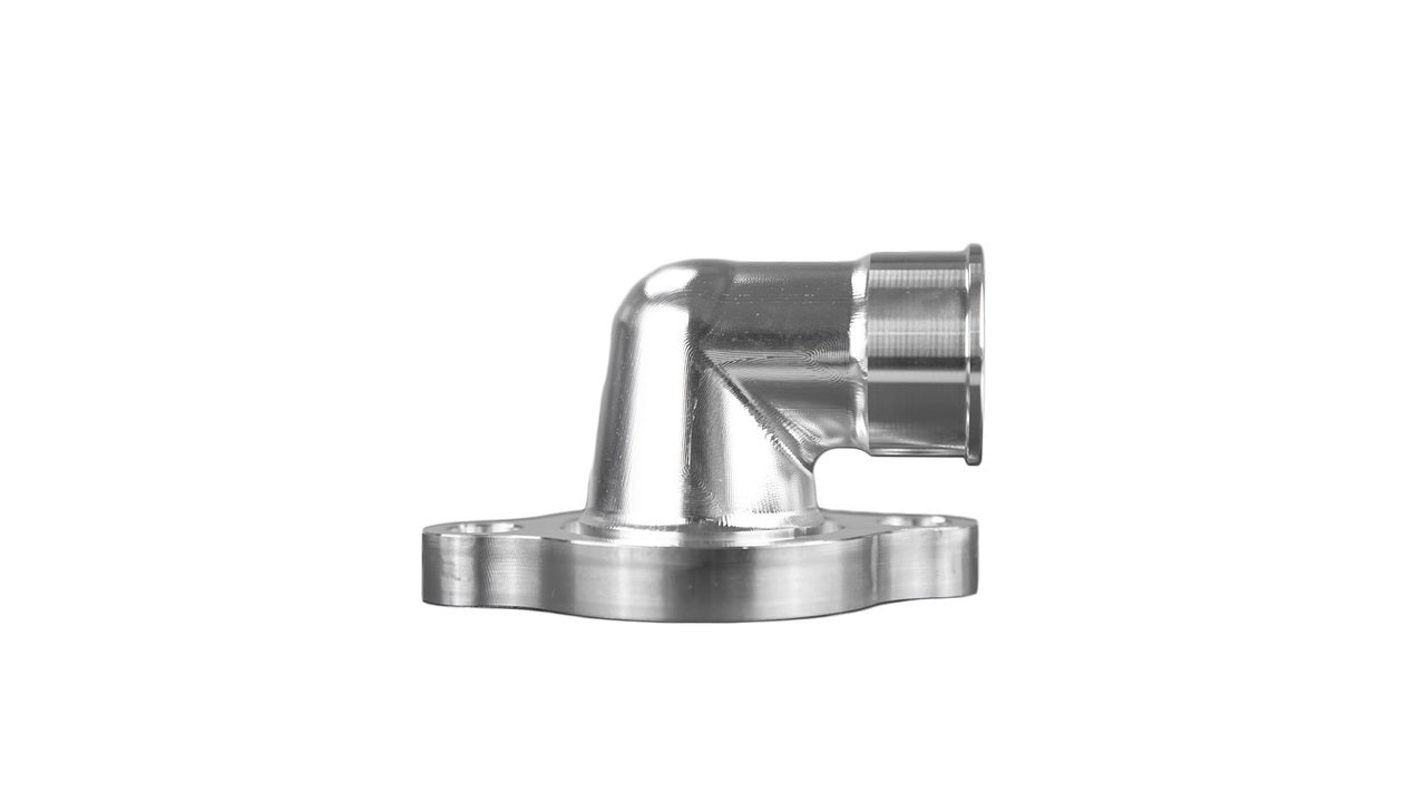 Thermostat Housing SBC 90 Degree Clearcoat - March Performance | Evolution Auto Retroworks