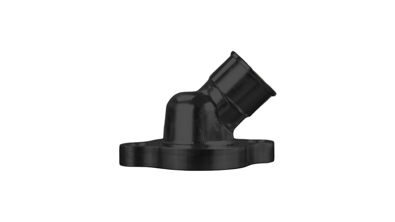 Thermostat Housing LS 45 Degree Black - March Performance | Evolution Auto Retroworks