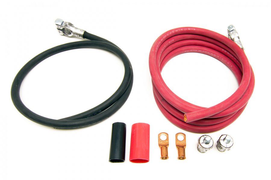 Red/Black Battery Cables 8ft Red 3ft Black - Painless Wiring | Evolution Auto Retroworks