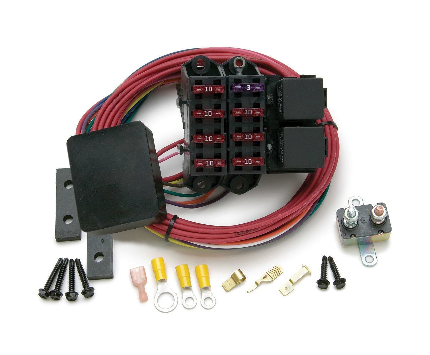 7 Circuit Fuse Block Weather Resistant - Painless Wiring | Evolution Auto Retroworks