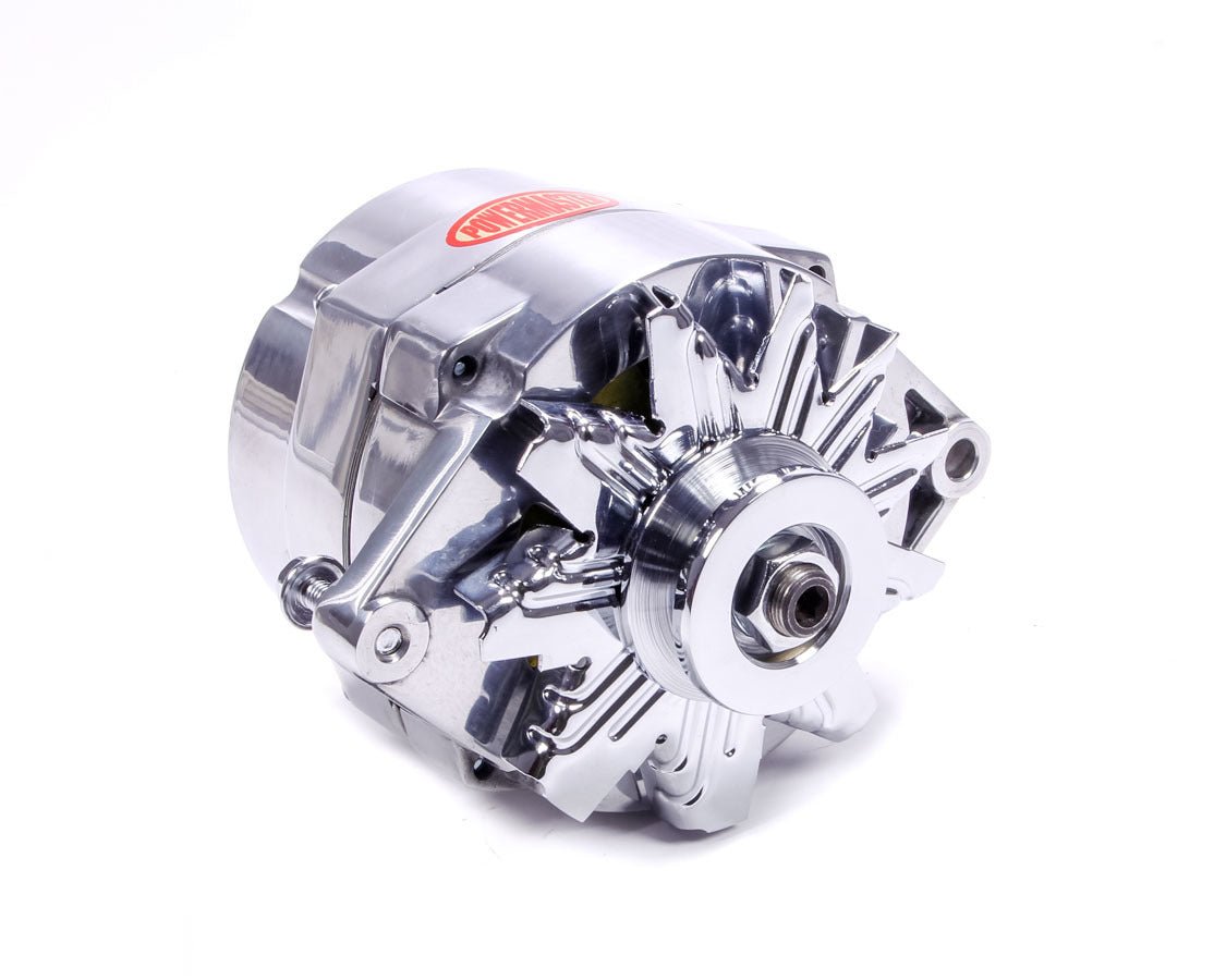 Polished 100 amp Delco Alternator - Power Master | Evolution Auto Retroworks