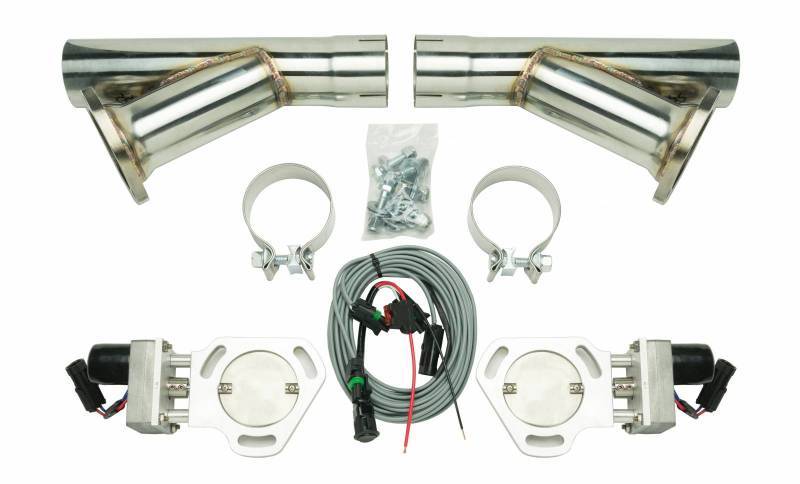 Exhaust Cutout Kit Dual w/YPipe 2.5in Pair - Pypes Performance exhaust | Evolution Auto Retroworks