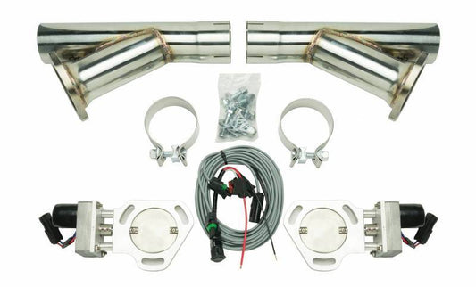 Exhaust Cutout Kit Dual w/YPipe 2.5in Pair - Pypes Performance exhaust | Evolution Auto Retroworks