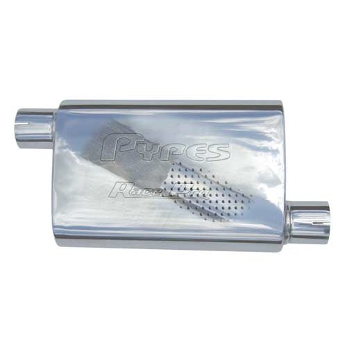 Race Muffler 2.5in Offset/Center Each - Pypes Performance exhaust | Evolution Auto Retroworks