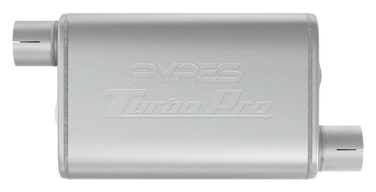 Turbo Pro Muffler 2.5in Offset In/Out - Pypes Performance exhaust | Evolution Auto Retroworks