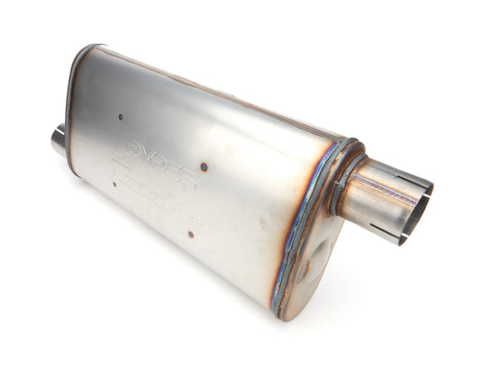 Turbo Pro Muffler 18in 2.5in Offset In/Out - Pypes Performance exhaust | Evolution Auto Retroworks