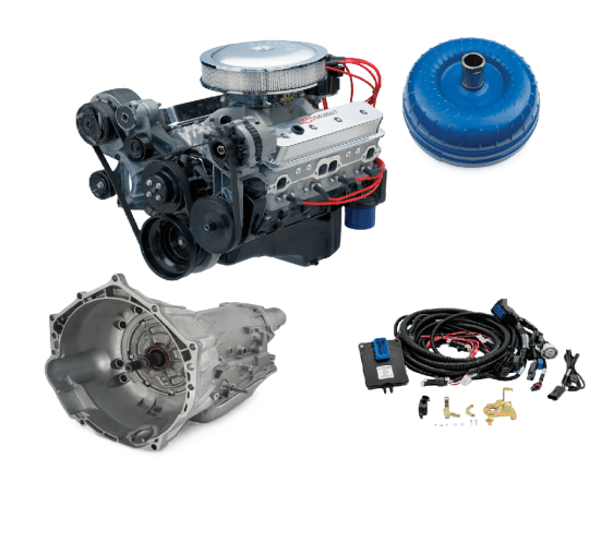 SP350/385 Turn - Key Connect & Cruise Crate Powertrain System W/ 4L65 - E - Chevrolet Performance | Evolution Auto Retroworks