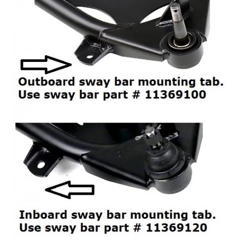 Front Sway Bar for 1963-87 C10 w/ OLD STYLE Ridetech Arms