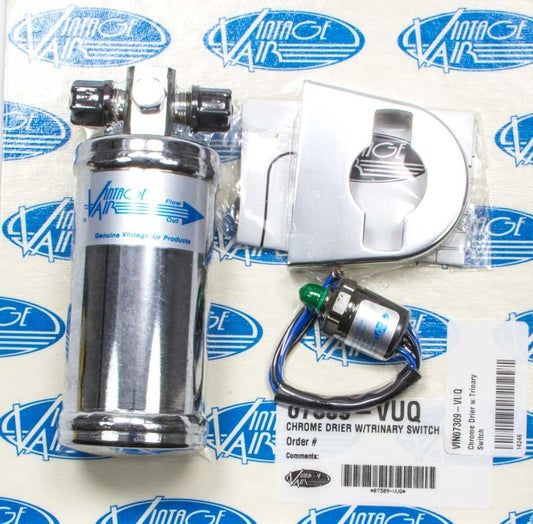 Chrome Drier w/Trinary Switch - Vintage Air | Evolution Auto Retroworks