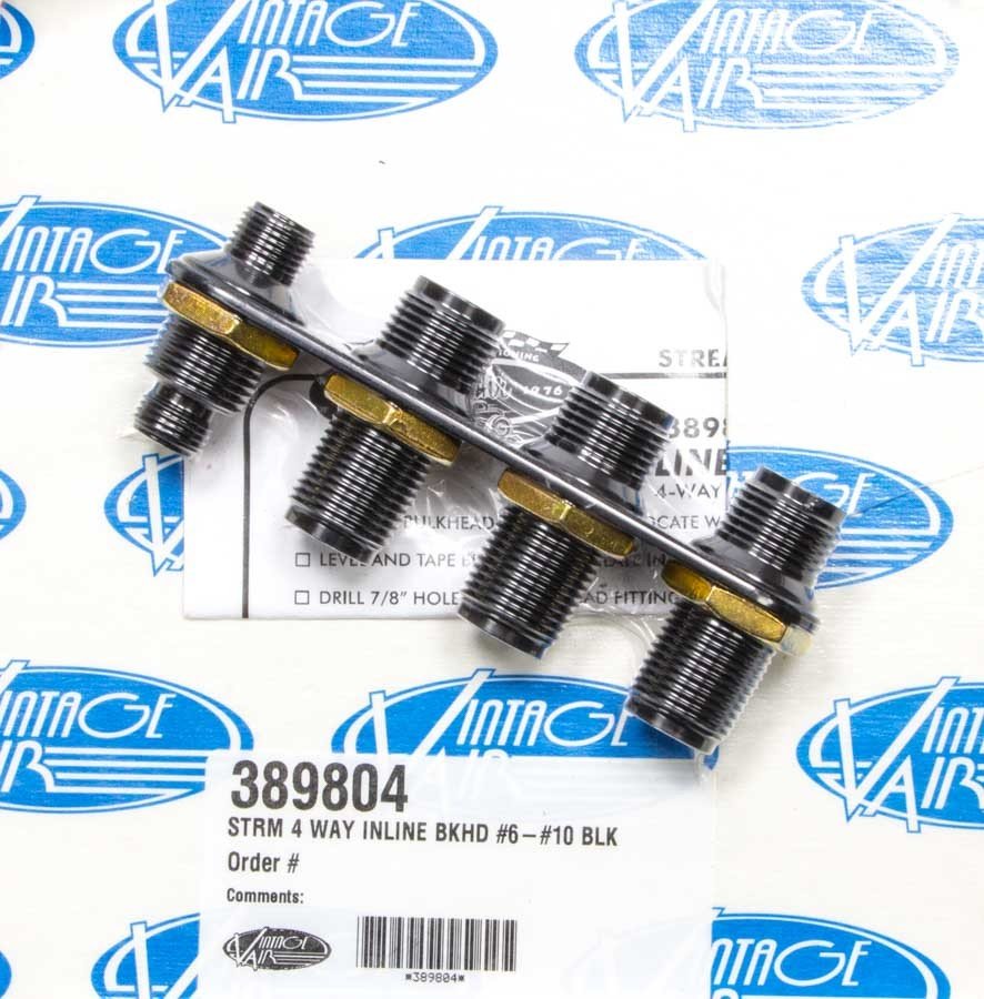 4 - Way In Line Bulkhead 6 and 10 O - Ring - Vintage Air | Evolution Auto Retroworks