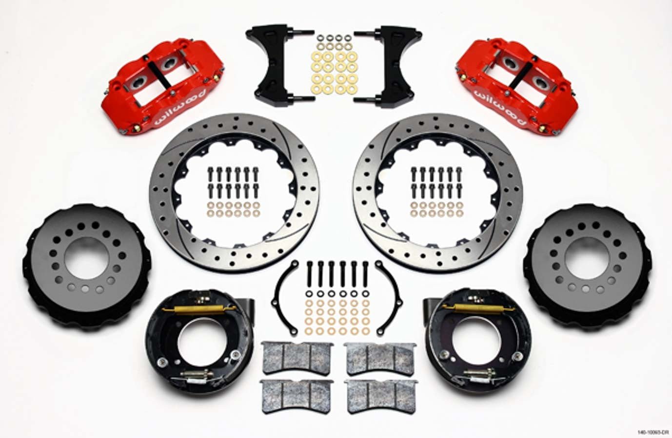 67 - 72 GM C10 P/U Rear Brake Kit Red Caliper - Wilwood Brakes | Evolution Auto Retroworks