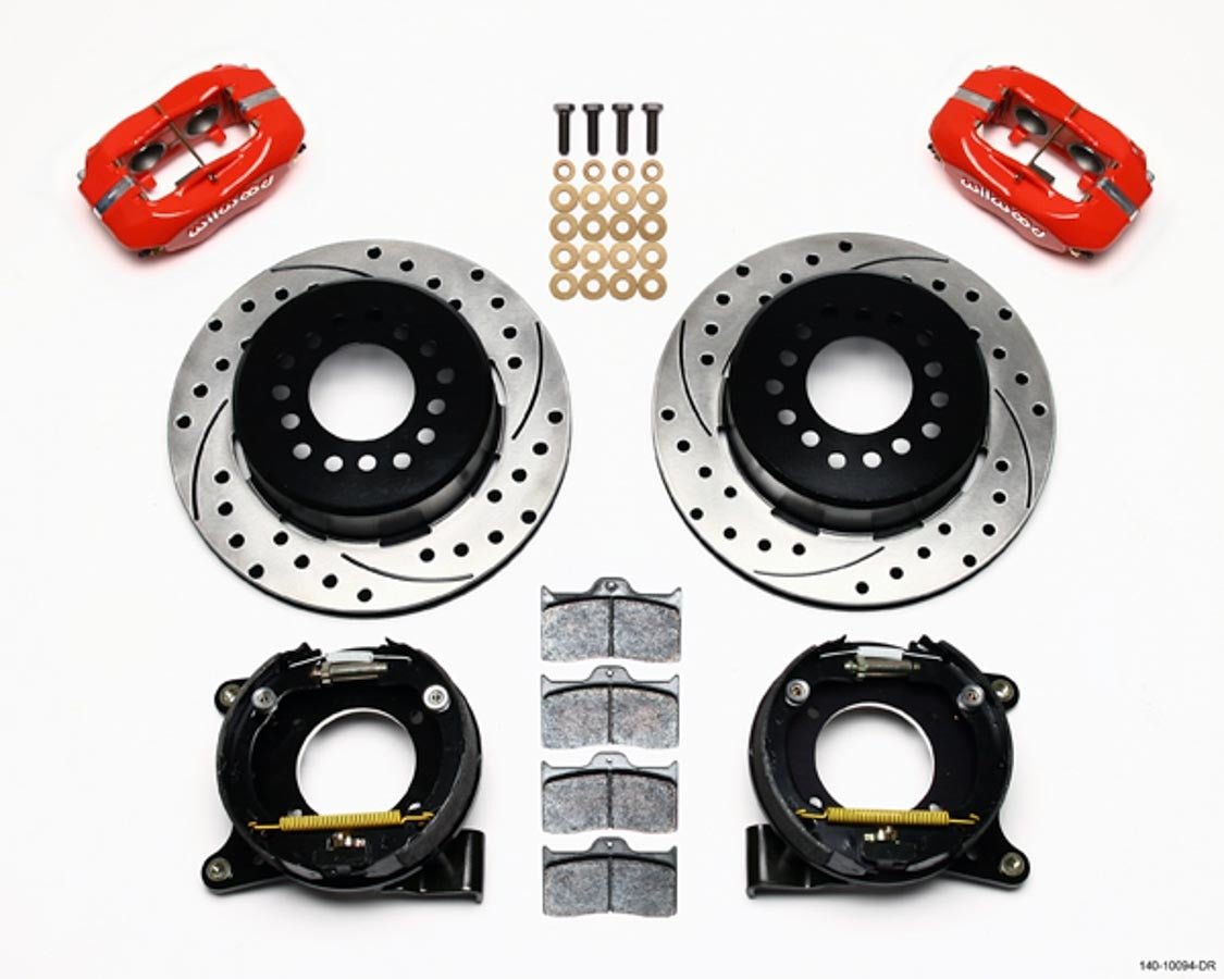 63 - 87 GM C10 P/U Rear Brake Kit Red Caliper - Wilwood Brakes | Evolution Auto Retroworks