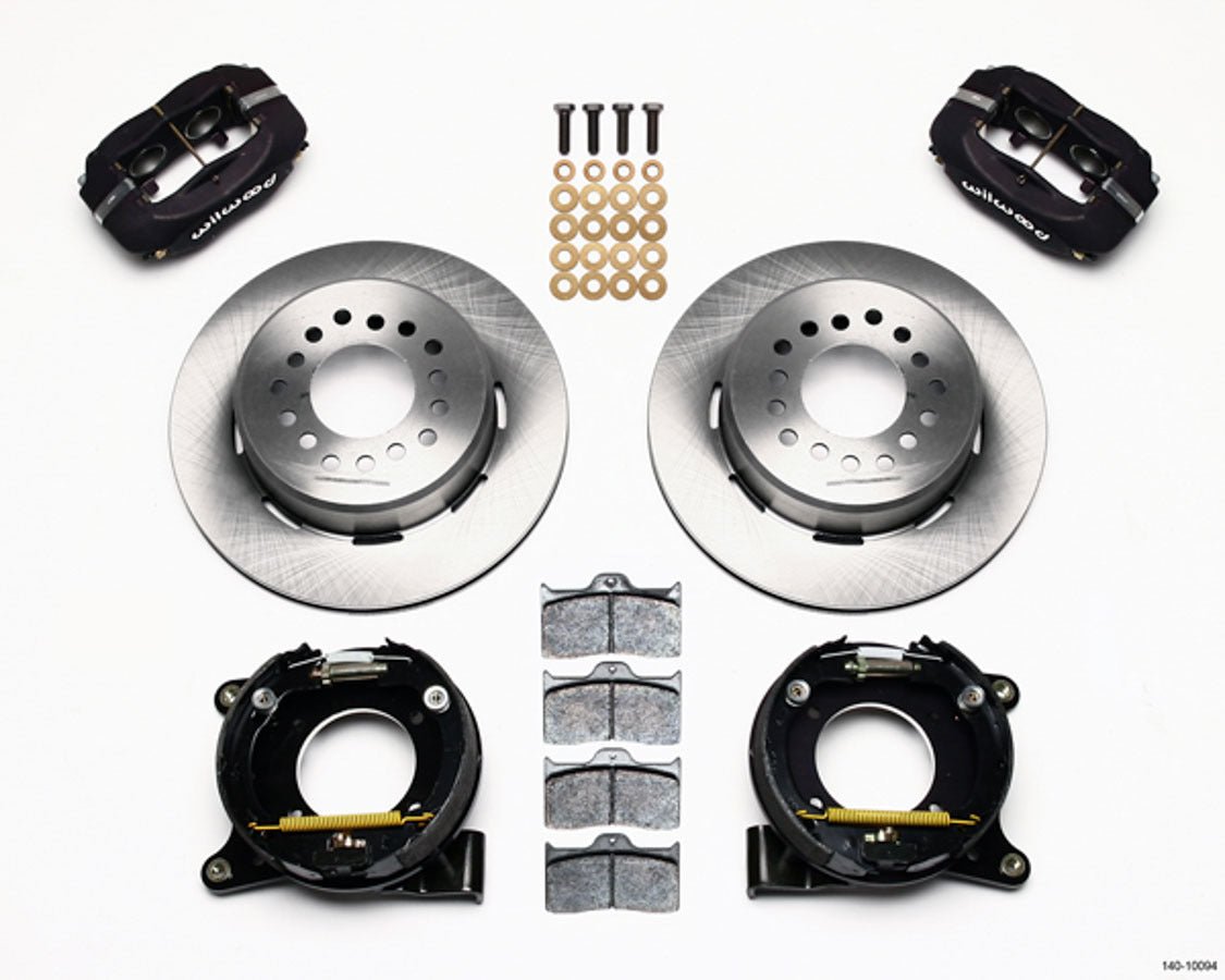 63 - 87 GM C10 P/U Rear Brake Kit Black Caliper - Wilwood Brakes | Evolution Auto Retroworks