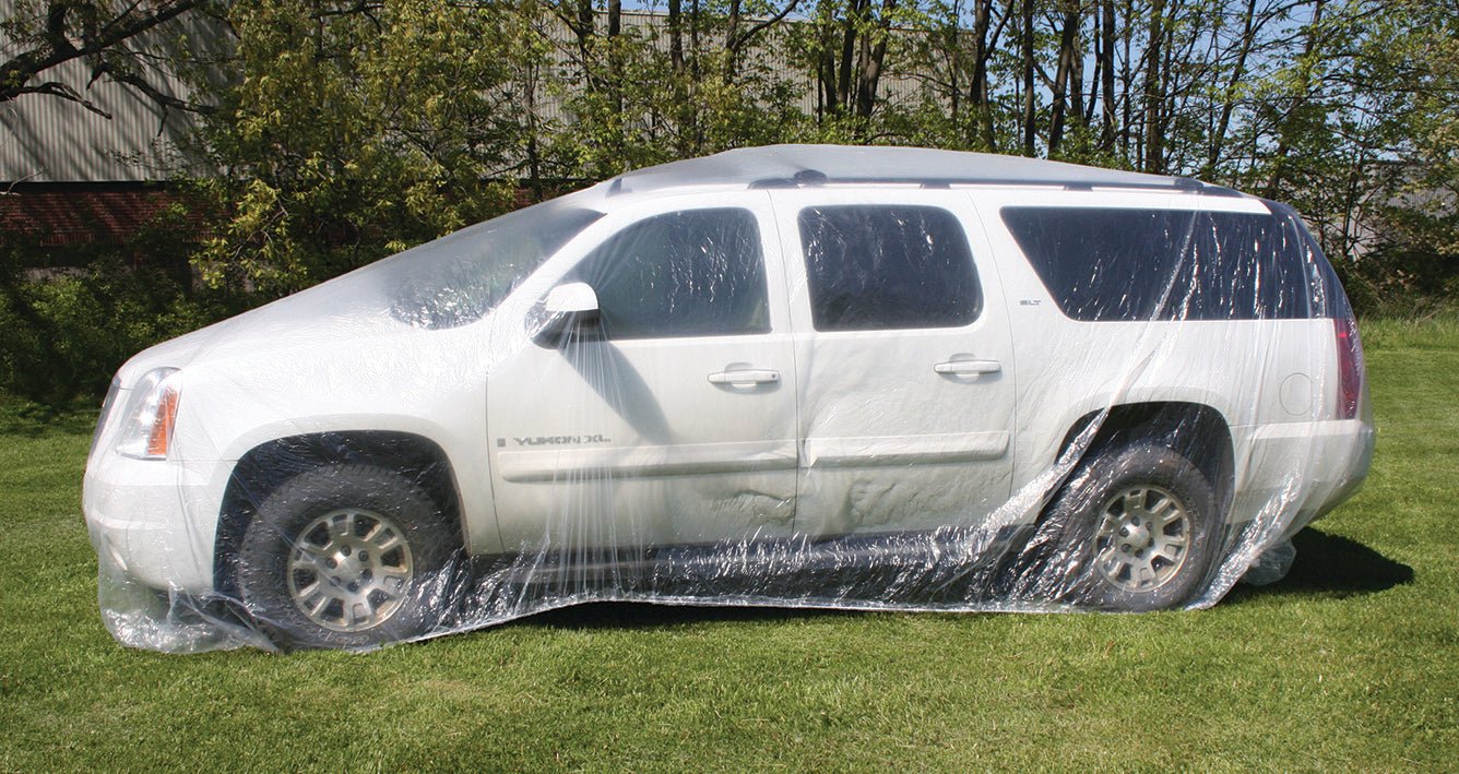 Plastic Car Cover Small 19ft - Woodward Fab | Evolution Auto Retroworks