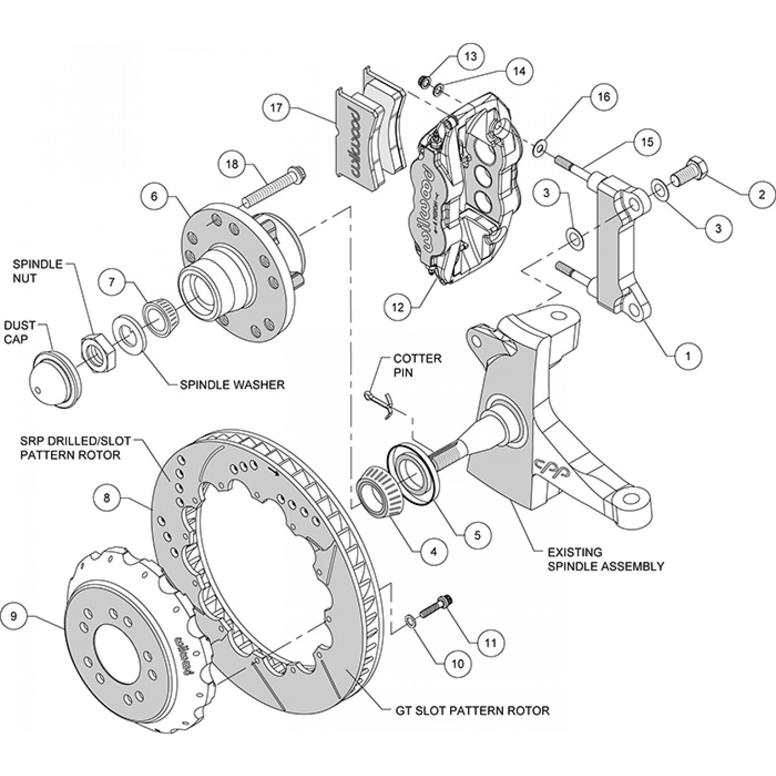 Wilwood Complete 6 Piston Superlite Brake System for 1963-72 C10