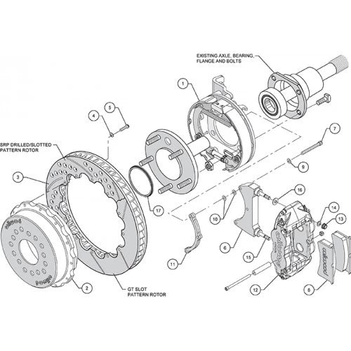 Wilwood Rear Superlite 4R Brake System